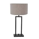 Steinhauer table lamp STANG up, 2-fold, with switch, with shade, with plug E27 IP20, black matt dimmable