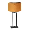 Steinhauer table lamp STANG up, 2-fold, with switch, with shade, with plug E27 IP20, black matt dimmable