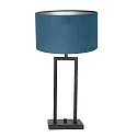 Steinhauer table lamp STANG up, 2-fold, with switch, with shade, with plug E27 IP20, black matt dimmable
