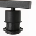 Steinhauer Staande lamp STANG down, met schakelaar, met lampenkap, met stekker E27 IP20, zwart mat dimbaar
