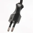 Steinhauer Staande lamp STANG down, met schakelaar, met lampenkap, met stekker E27 IP20, zwart mat dimbaar