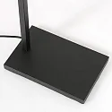 floor lamp STANG down, with switch, with shade, with plug E27 IP20, black matt dimmable