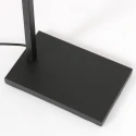 Steinhauer Staande lamp STANG down, met schakelaar, met lampenkap, met stekker E27 IP20, zwart mat dimbaar