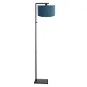 Steinhauer floor lamp STANG down, with switch, with shade, with plug E27 IP20, black matt dimmable