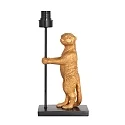 anne light & home table lamp ANIMAUX - SURICATE up, with switch, with shade, with plug E27 IP20, black matt 