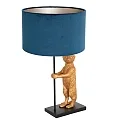 anne light & home table lamp ANIMAUX - SURICATE up, with switch, with shade, with plug E27 IP20, black matt 