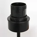 table lamp ANIMAUX - SURICATE up, with switch, with shade, with plug E27 IP20, black matt 
