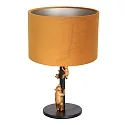anne light & home table lamp ANIMAUX - OURSES up, with switch, with shade, with plug E27 IP20, black matt 