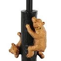 anne light & home table lamp ANIMAUX - OURSES up, with switch, with shade, with plug E27 IP20, black matt 