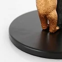 anne light & home table lamp ANIMAUX - OURSES up, with switch, with shade, with plug E27 IP20, black matt 