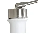 Steinhauer wall luminaire PRESTIGE CHIC cylindrical, with switch, with shade, with jointed arm, with plug E27 IP20, steel brushed dimmable