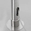 Steinhauer floor lamp SPARKLED LIGHT cylindrical, with switch, with shade, with plug, adjustable E27 IP20, steel brushed 