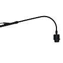 Steinhauer wall luminaire ELEGANT CLASSY with switch, with shade, with strain relief, with plug, adjustable E27 IP20, black matt dimmable