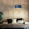 Steinhauer wall luminaire ELEGANT CLASSY with switch, with shade, with strain relief, with plug, adjustable E27 IP20, black matt dimmable