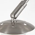 Steinhauer wall luminaire SPARKLED LIGHT cylindrical, with switch, with shade, with plug, adjustable E27 IP20, steel brushed 