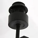 Steinhauer wall luminaire STANG up, cylindrical, with shade E27 IP20, black matt dimmable
