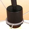 Steinhauer wall luminaire ELEGANT CLASSY with switch, with shade, with strain relief, with plug, adjustable E27 IP20, black matt 