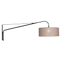 Steinhauer wall luminaire ELEGANT CLASSY with switch, with shade, with strain relief, with plug, adjustable E27 IP20, black matt 