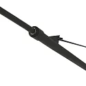 Steinhauer wall luminaire ELEGANT CLASSY with switch, with shade, with strain relief, with plug, adjustable E27 IP20, black matt 