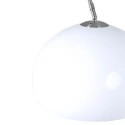 Steinhauer floor lamp SPARKLED LIGHT half round, with switch, with shade, with plug, adjustable E27 IP20, steel brushed 