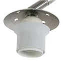 Steinhauer floor lamp SPARKLED LIGHT half round, with switch, with shade, with plug, adjustable E27 IP20, steel brushed 