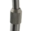 Steinhauer floor lamp SPARKLED LIGHT half round, with switch, with shade, with plug, adjustable E27 IP20, steel brushed 