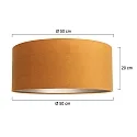 Steinhauer Lampenkap KAPPEN - Ø 50CM cilindrisch, goud mat, zand