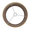 Steinhauer shade KAPPEN - Ø 40CM flat, cylindrical, gold matt, sand coloured
