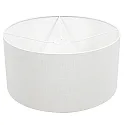 Lampenkap KAPPEN - Ø 40CM plat, cilindrisch, wit