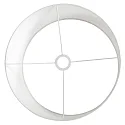 Steinhauer Lampenkap KAPPEN - Ø 40CM plat, cilindrisch, wit