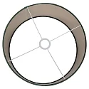 shade KAPPEN - Ø 40CM flat, cylindrical