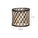 anne light & home shade K2015BS, wood, black