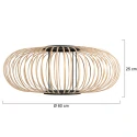 anne light & home shade K2020BS, wood, black