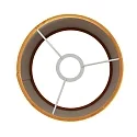 Steinhauer Lampenkap KAPPEN - Ø 20CM hoog, cilindrisch, goud mat, zand