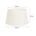 Mexlite shade KAPPEN - Ø 30CM conical, creme