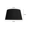 Mexlite Lampenkap K5894 rond, zwart