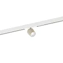 Spotlight op rail DOMY ON STREX 1.0 met adapter IP20, wit mat, zijdegrijs 