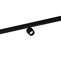 Spotlight op rail DOMY ON STREX 1.0 met adapter IP20, zwart mat dimbaar