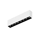 Plafondarmatuur LINOO SURFACE 8.0 8-vlams, hoekig IP20, wit mat, wit glanzend dimbaar