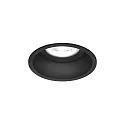 Wever & Ducré Downlight DEEP IP44 1.0 standaard, rond, set terug GU10 IP44, zwart dimbaar