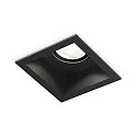 Plafondinbouwarmatuur PLANO 1-vlams GU10 IP44, zwart dimbaar