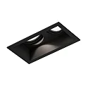 Inbouwspot PLANO 2.0 - LED 2-vlams, cardanisch draaien, met klemveren IP20, mat, gitzwart dimbaar
