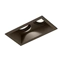 recessed spotlight PLANO 2.0 - LED 2 flames, cardanic swivelling, with wire springs IP20, bronze dimmable