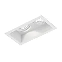 Inbouwspot PLANO 2.0 - LED 2-vlams, cardanisch draaien, met klemveren IP20, mat, verkeerswit dimbaar