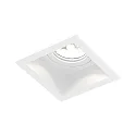 Inbouwspot PLANO IP44 1.0 - LED 1-vlams, stijf, met klemveren IP44 / IP20, mat, verkeerswit dimbaar