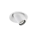 LED Recessed spot BLIEK ROUND 1.0, 350/500mA, 7/10W, 2700K, CRi >90, rotatable, swivelling, white
