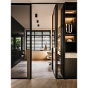 Wever & Ducré Opbouwspot SOLID CEILING SURF 1.0 cilindrisch, DALI aanstuurbaar, instelbaar IP20, grijs, zwart dimbaar