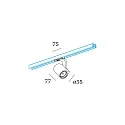 Wever & Ducré 1-fase spot SQUBE ON TRACK 1.0 met adapter IP20, wit dimbaar