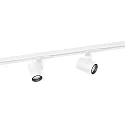 1-fase spot SQUBE ON TRACK 1.0 met adapter IP20, wit dimbaar
