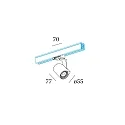 Wever & Ducré 3-phase Spot SQUBE ON TRACK 1.0 PAR16, GU10 max. 12W, incl. adapter, white